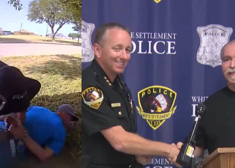 Watch: Citizen Helps One-Armed Officer and Partner Catch Suspected Car Thief